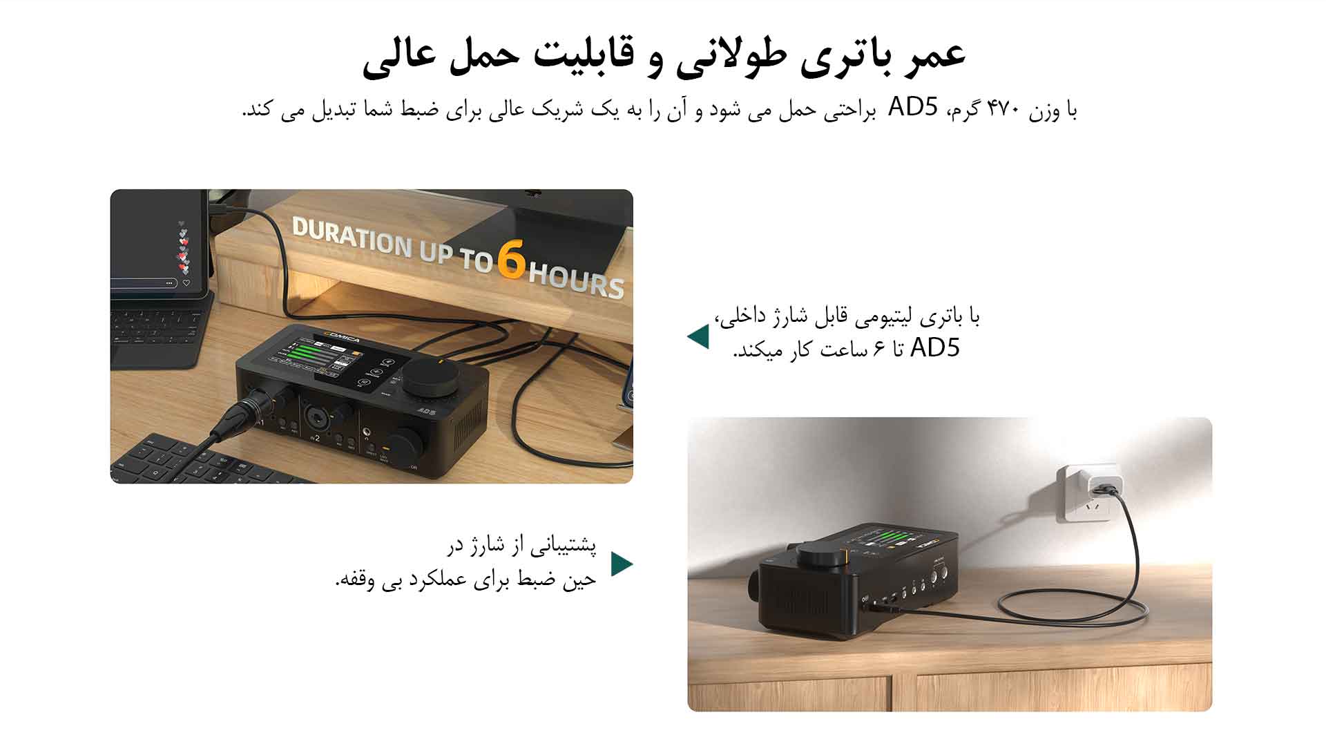 کارت صدا استودیو کامیکا مدل «LINKFLEX AD5 (گارانتی اصلی کامیکا در ایران) بروز آی‌تی