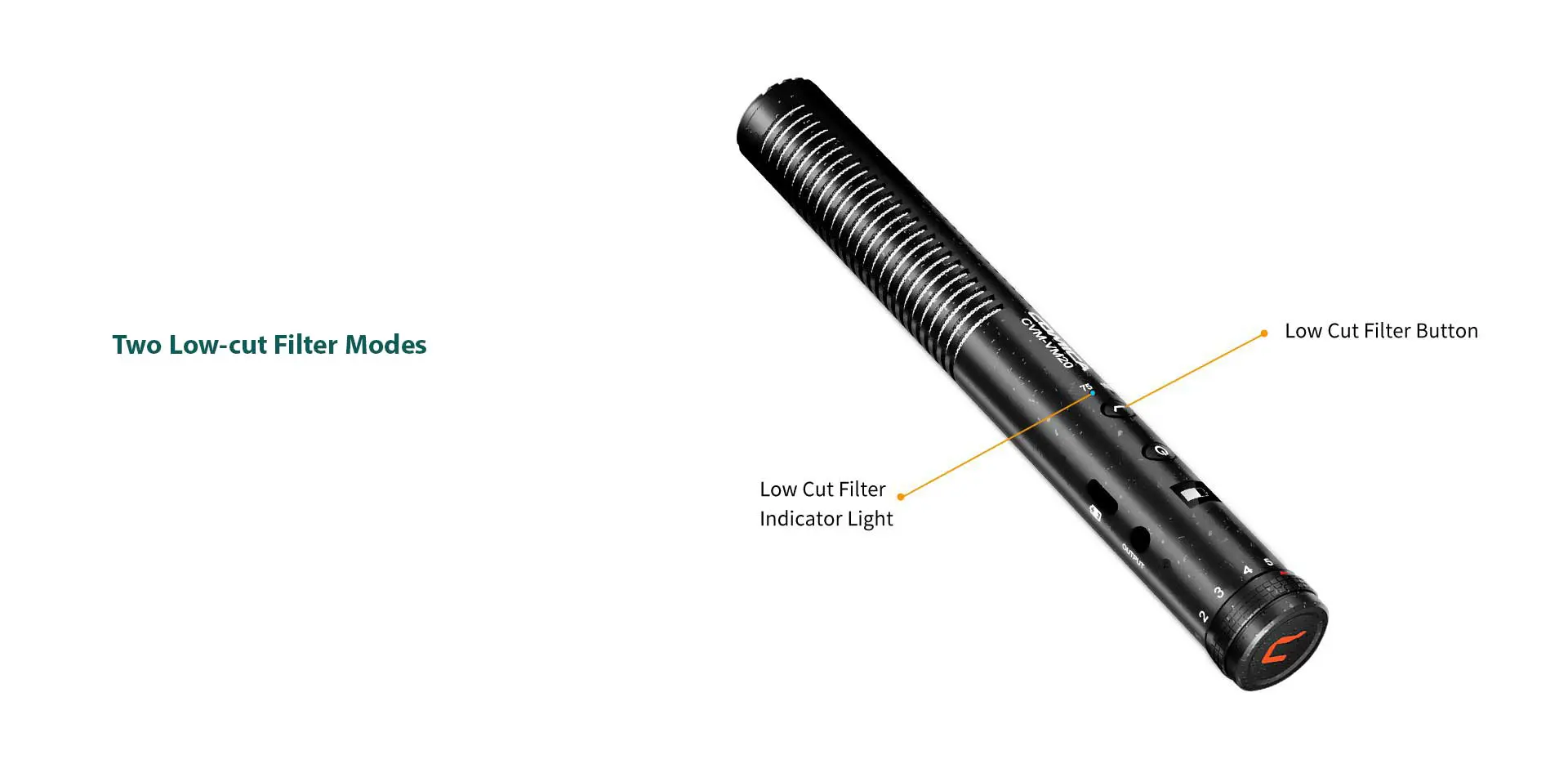 میکروفن شات گان کامیکا مدل CVM-VM20 (گارانتی اصلی کامیکا در ایران) «اورجینال ارسال 1 ساعته» 11 میکروفن شات گان کامیکا مدل CVM-VM20 (گارانتی اصلی کامیکا در ایران) «اورجینال ارسال 1 ساعته» بروز آیتی