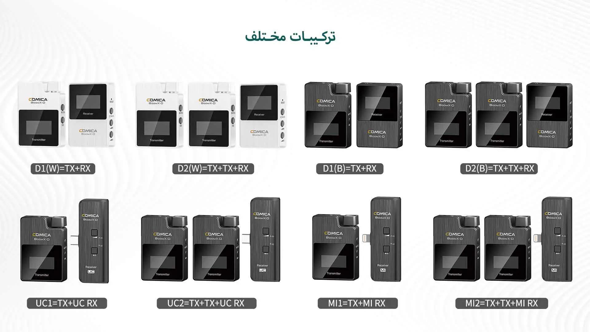 میکروفون بی سیم کامیکا مدل BoomX-D UC1 (گارانتی اصلی کامیکا در ایران) «اورجینال ارسال 1 ساعته» بروز آی‌تی
