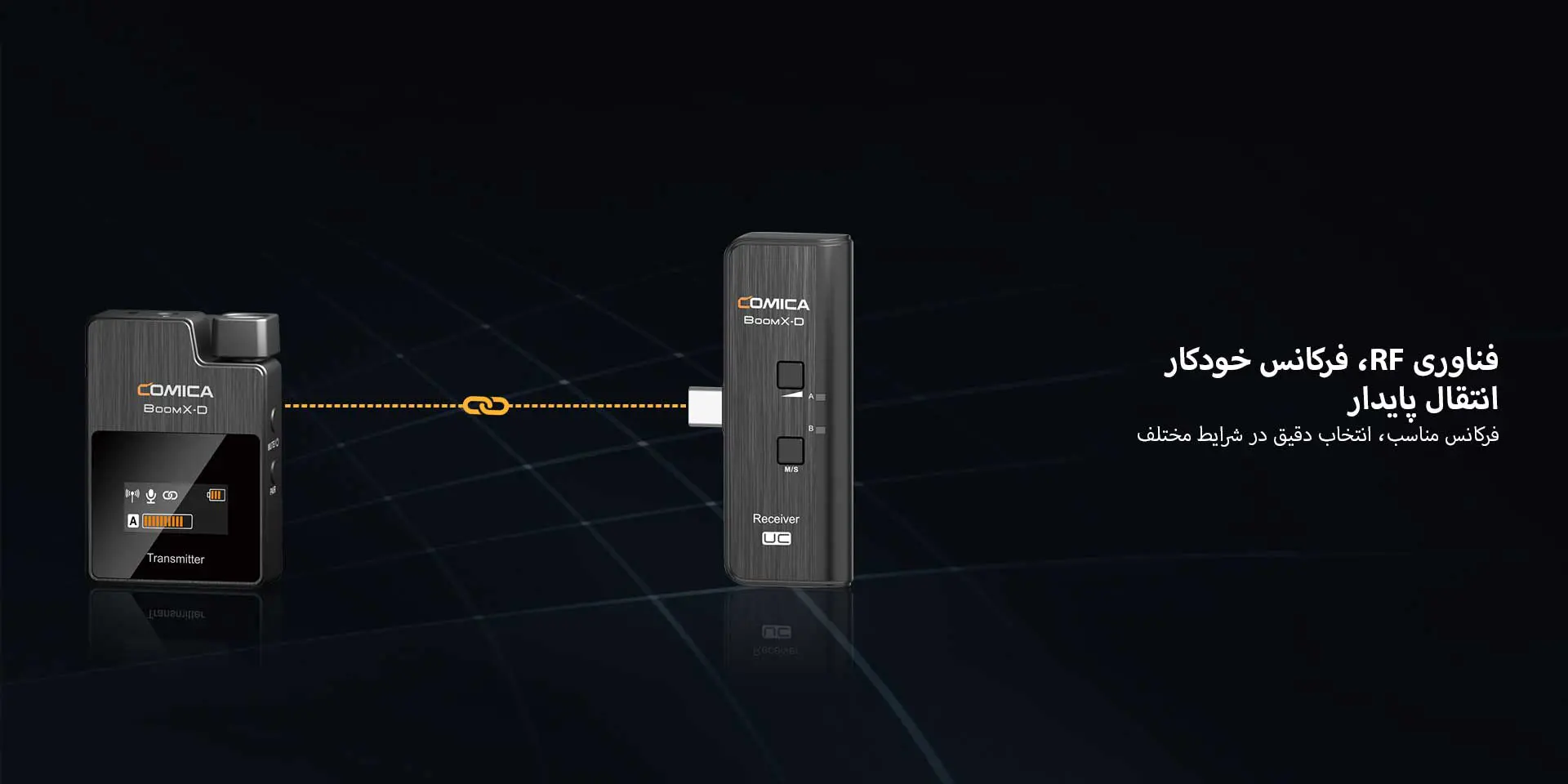 میکروفون بی سیم کامیکا مدل BoomX-D UC1 (گارانتی اصلی کامیکا در ایران) «اورجینال ارسال 1 ساعته» بروز آی‌تی