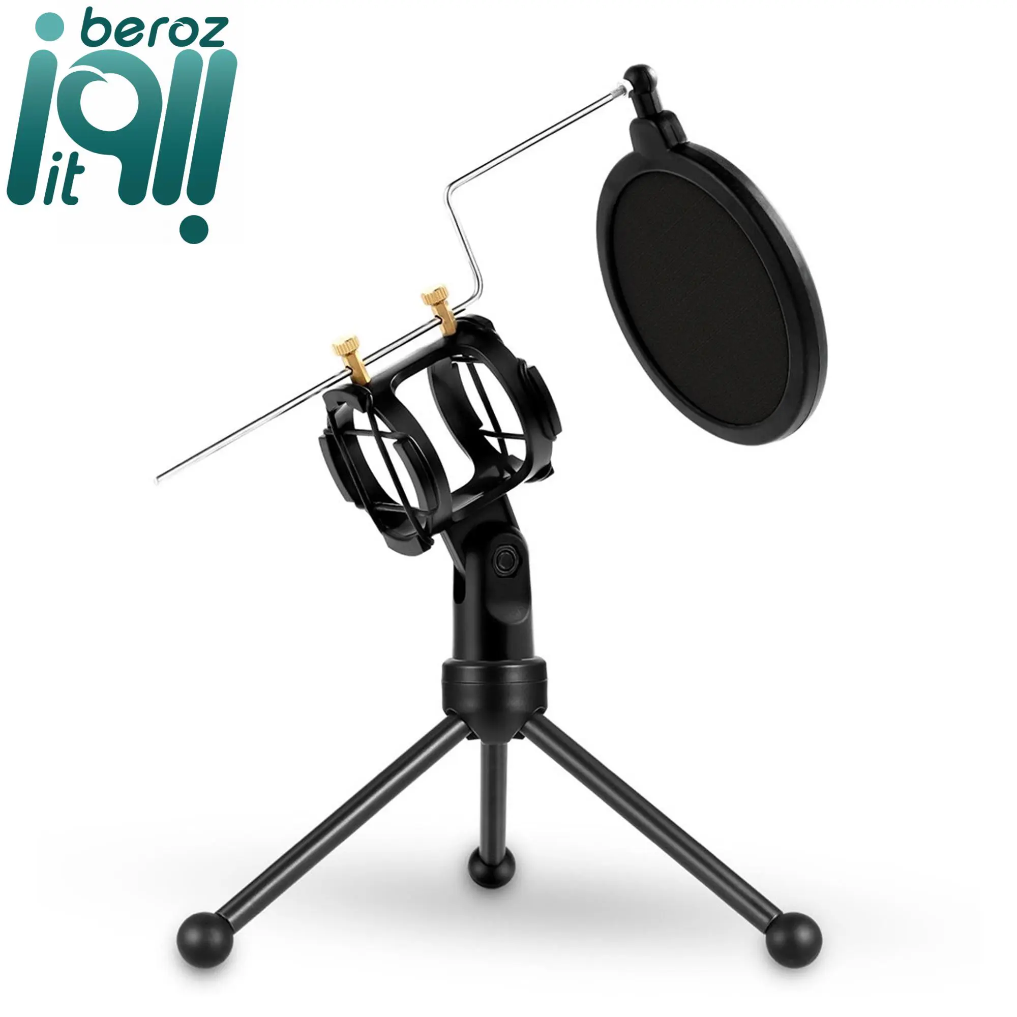 سه پایه میکروفون رومیزی پاپ فیلتر دار یانمای مدل PS-3 3 سه پایه میکروفون رومیزی پاپ فیلتر دار یانمای مدل PS-3 بروز آیتی