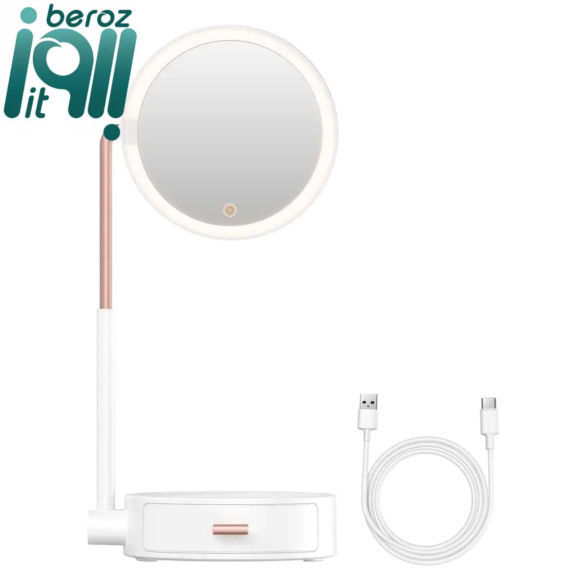 آینه آرایشی بیسوس Baseus DGZM-02 3 آینه آرایشی بیسوس Baseus DGZM-02 بروز آیتی