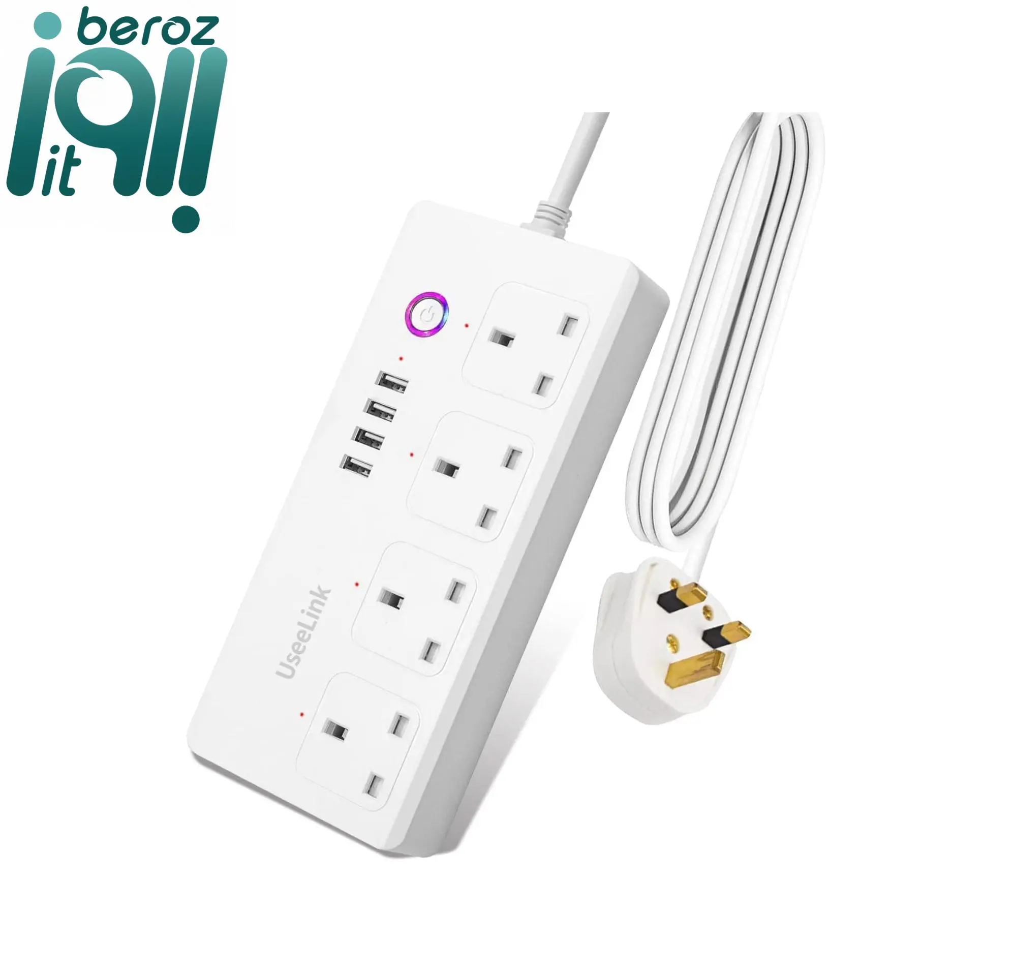 چند راهی هوشمند مدل Wi-Fi smart power striper 13A بروز آی‌تی