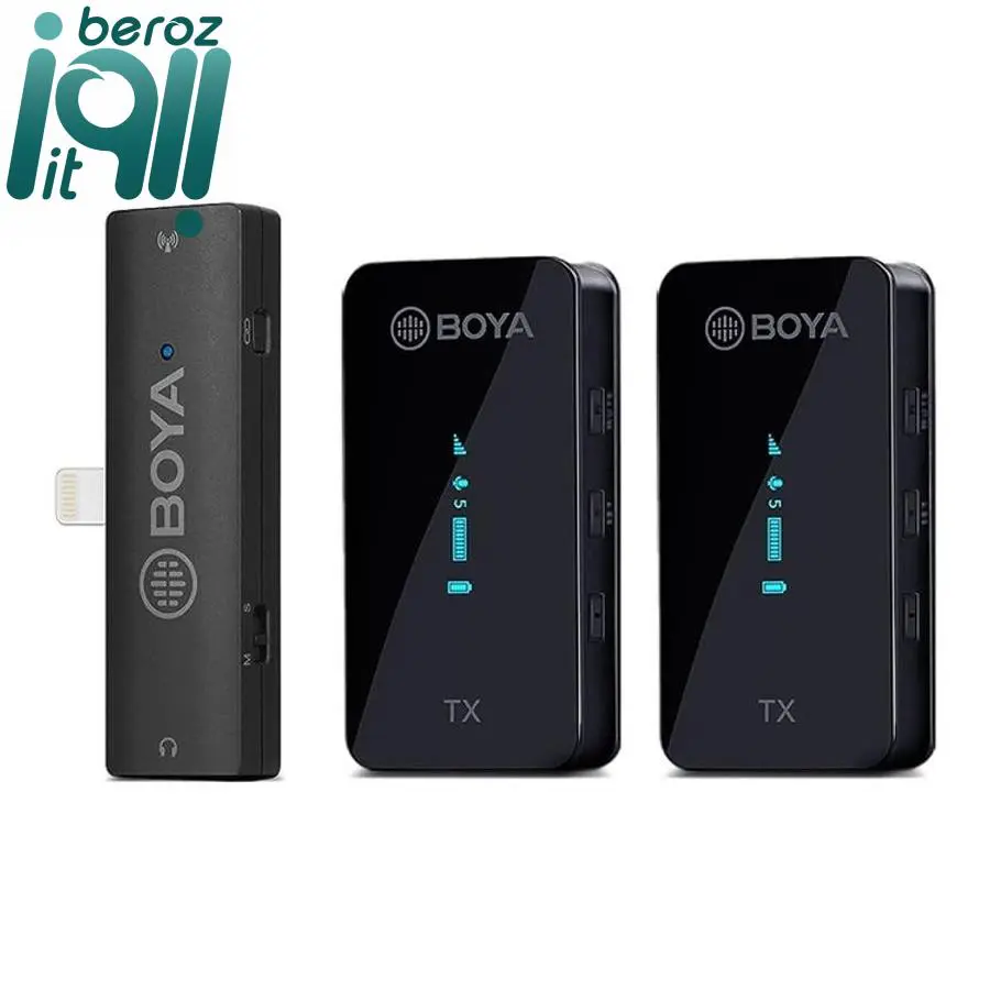 میکروفون یقه ای بی سیم بویا مدل BY-XM6-S4 رابط LIGHTNING 1 میکروفون یقه ای بی سیم بویا مدل BY-XM6-S4 رابط LIGHTNING بروز آیتی