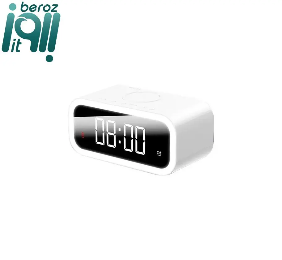 ساعت رومیزی هوشمند سه کاره باوین Bavin Wireless Charging Clock بروز آی‌تی