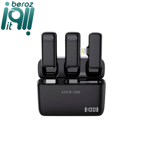 میکروفن یقه ای گرین لاین مدل Duo Cast Lightning (اورجینال - ارسال 1 ساعته) بروز آی‌تی