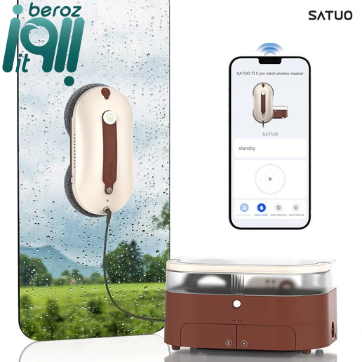 شیشه پاک کن رباتیک هوشمند مدل Satuo Zero Pro (نسخه اصلی - ارسال 1 ساعته) بروز آی‌تی