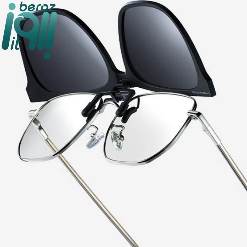 گیره عینک آفتابی شیائومی MiJia Anti-slip polarized sunglasses Clip MJTA05LM (نسخه اورجینال - ارسال 1 ساعته) بروز آی‌تی