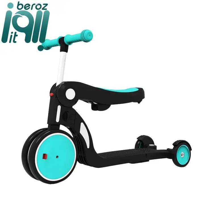 اسکوتر چندکاره کودکان شیائومی مدل tricycle «نسخه اورجینال - ارسال 1 ساعت» بروز آی‌تی