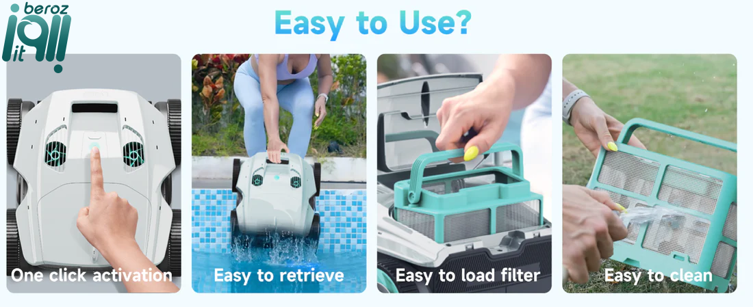 جارو رباتیک استخر شیائومی مدل Lydsto S3 «اورجینال - ارسال 1 ساعت» 8 جارو رباتیک استخر شیائومی مدل Lydsto S3 «اورجینال - ارسال 1 ساعت» بروز آیتی