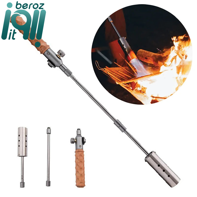 مشعل گازی فندکی کپسولی گرین لاین مدل Green Lion Flame Torch Camping Gas Lighter (اصلی - ارسال 1 ساعته) بروز آی‌تی