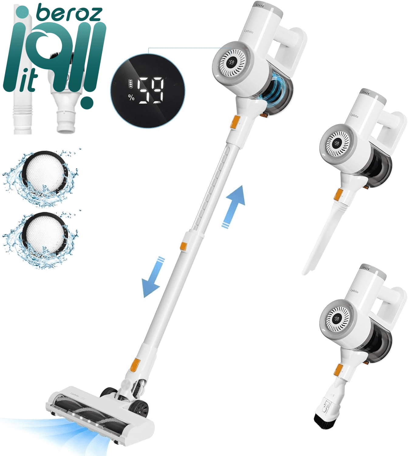 جارو شارژی شیائومی Lydsto Vacuum Cleaner V9 1 جارو شارژی شیائومی Lydsto Vacuum Cleaner V9 بروز آیتی