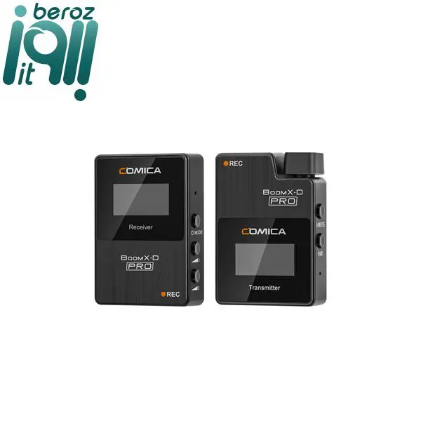 ست میکروفن بی سیم کامیکا مدل BoomX-D Pro D1 (گارانتی اصلی کامیکا در ایران) «اورجینال ارسال 1 ساعته» 3 ست میکروفن بی سیم کامیکا مدل BoomX-D Pro D1