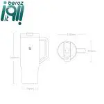 ماگ سفری میجیا مدل MJXGB01RM گنجایش 1 لیتر