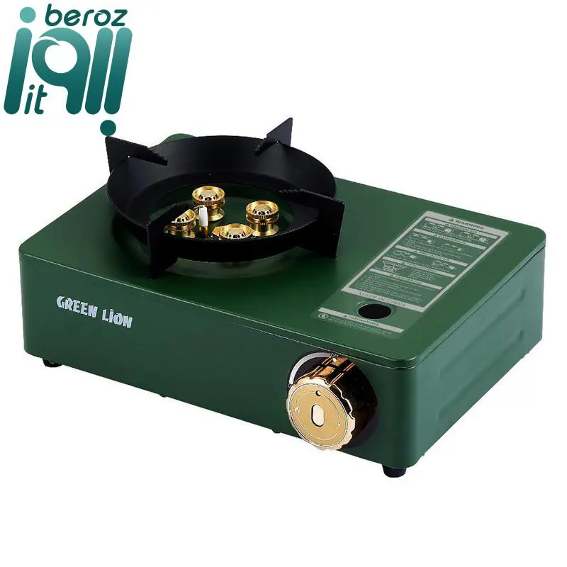 اجاق سفری گرین لاین مدل 4 Burner Mini Cassette Stove «اورجینال - ارسال 1 ساعت» 3 اجاق سفری گرین لاین مدل 4 Burner Mini Cassette Stove