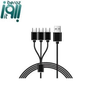 کابل تایپ سی سه سر کامیکا COMICA TYPE-C CABLE فروشگاه اینترنتی بروز آی تی