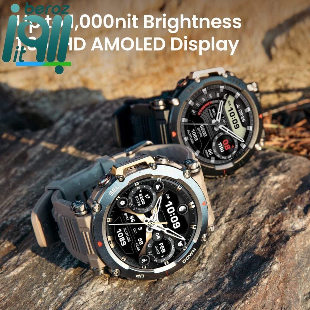 ساعت هوشمند شیائومی Amazfit T-Rex Ultra همراه با ۱۸ ماه گارانتی «پلمپ اورجینال گلوبال»