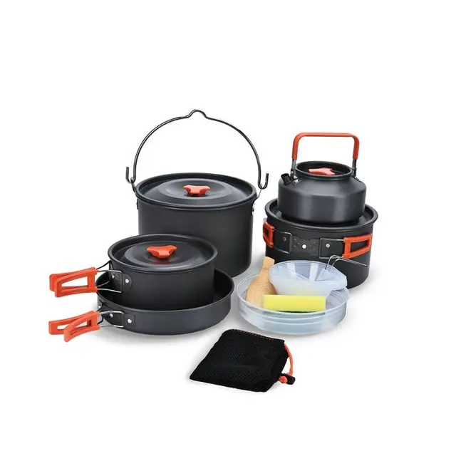 ست وسایل آشپزی کمپینگ گرین لاین Green Lion Portable Camping Cookware GNCMPCKSETOBK فروشگاه اینترنتی بروز آی تی