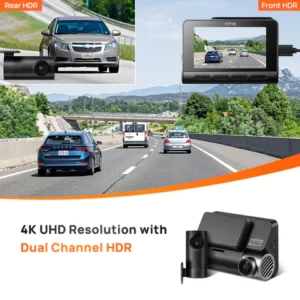 دوربین خودروی شیائومی مدل  70Mai Dash Cam A810 plus همراه با دوربین عقب