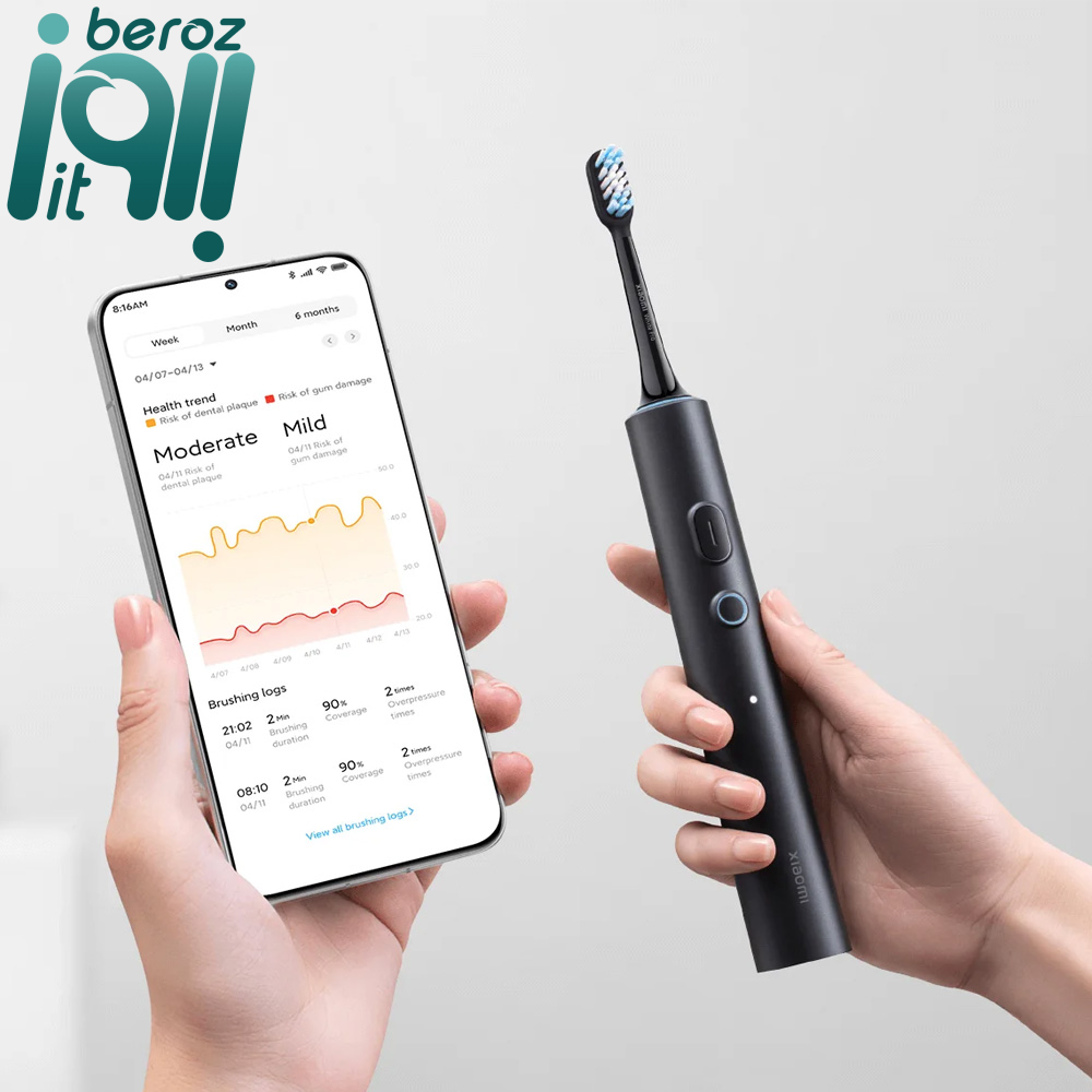 مسواک هوشمند شیائومی Xiaomi Smart Toothbrush T501 فروشگاه اینترنتی بروز آی تی