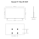 تلویزیون 85 اینچ شیائومی مدل  TV Max 2025 «اورجینال – ارسال 1 ساعت»