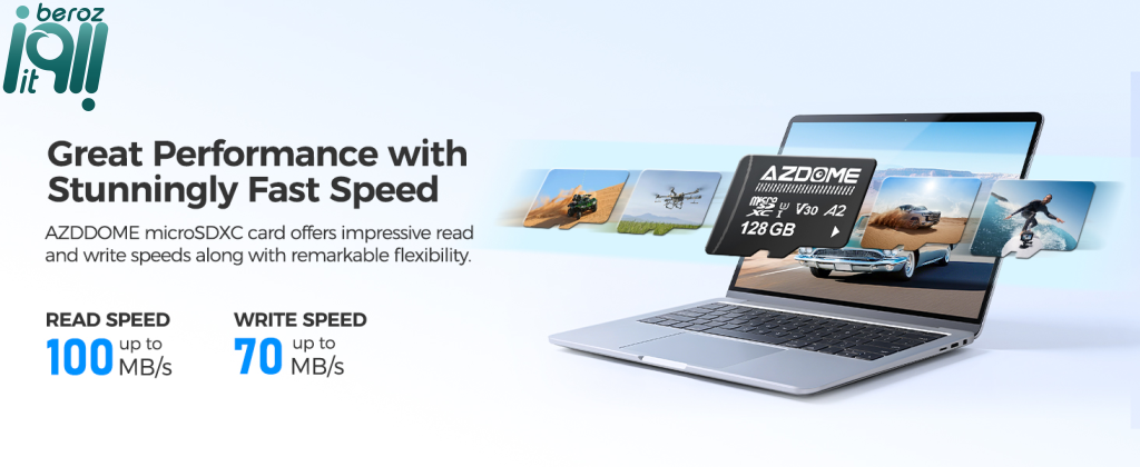 کارت حافظه MicroSD دوربین ثبت وقایع v30 برند AZDOME