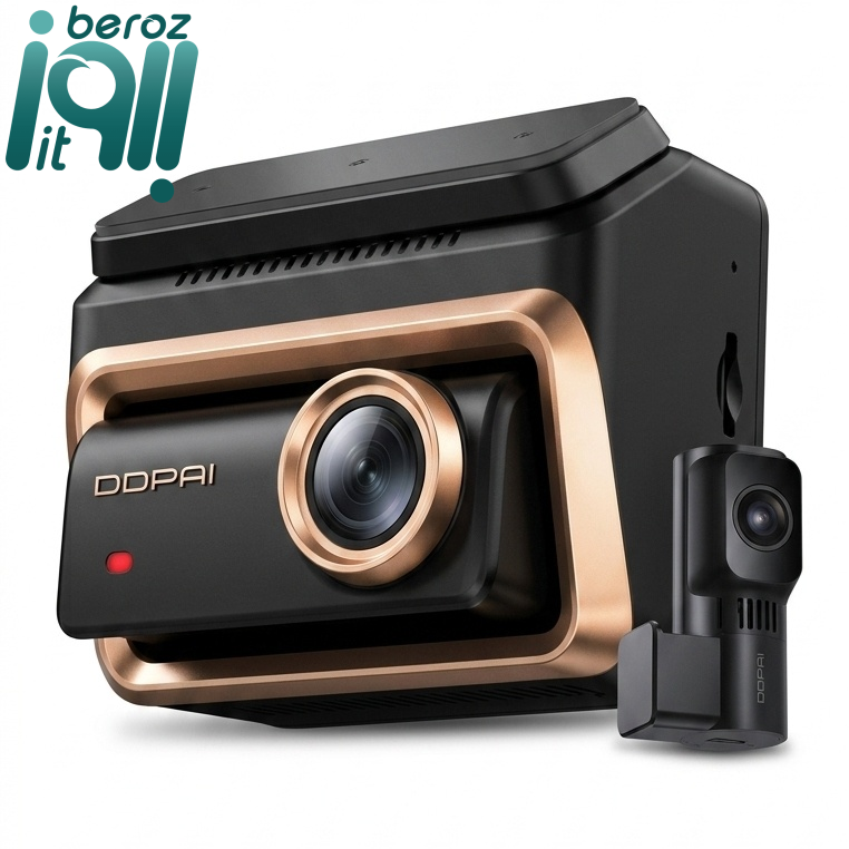 ست کامل دوربین ثبت وقایع همراه با کیت پارک و سیمکارت DDPAI Z90 MASTER بروز آی‌تی
