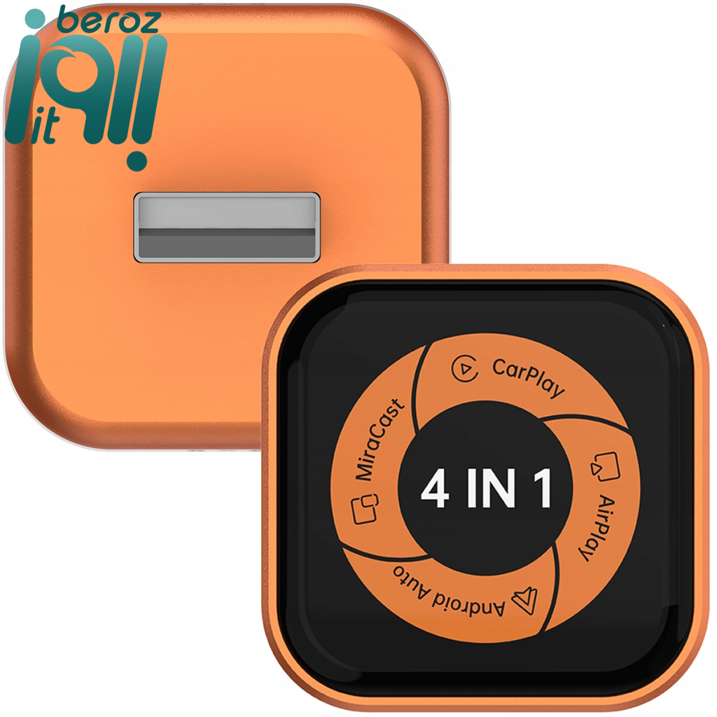 دانگل تبدیل کارپلی سیمی به کارپلی و اندروید اتو و میرور بی سیم CARLINKIT MINI ULTRA 6