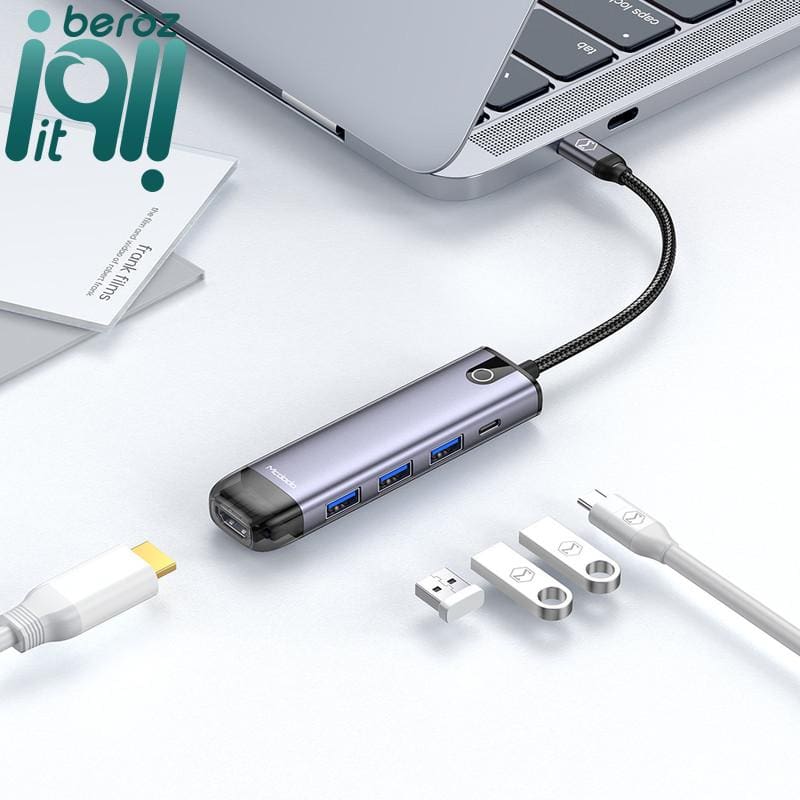 هاب 5 پورت USB-C مک دودو مدل HU-7750