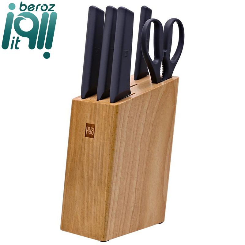 سرویس چاقو آشپزخانه 6 پارچه هوهاو مدل HU0057