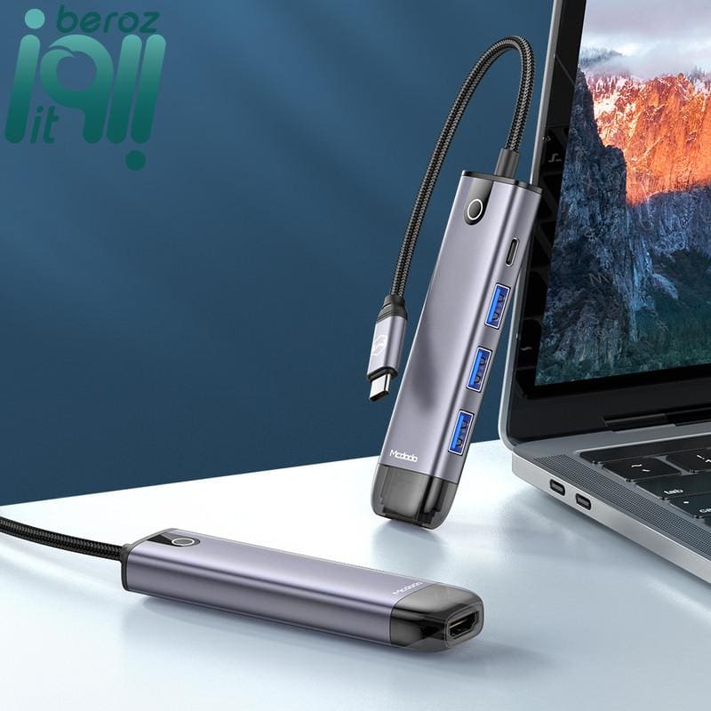 هاب 5 پورت USB-C مک دودو مدل HU-7750