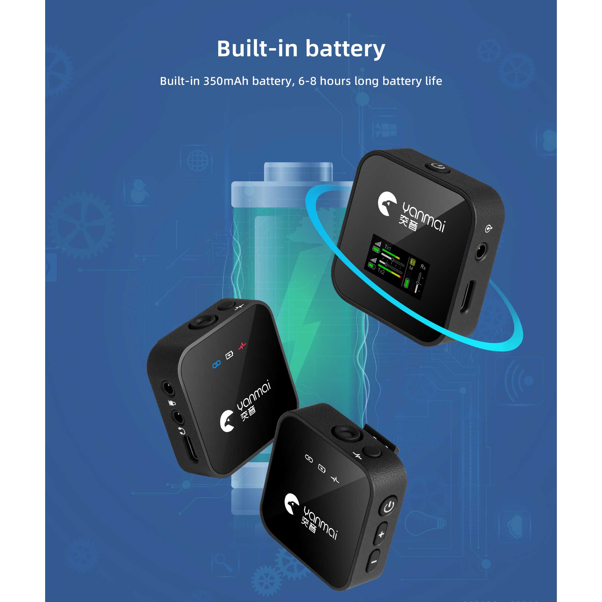 ست میکروفن بی سیم یانمای مدل GF525